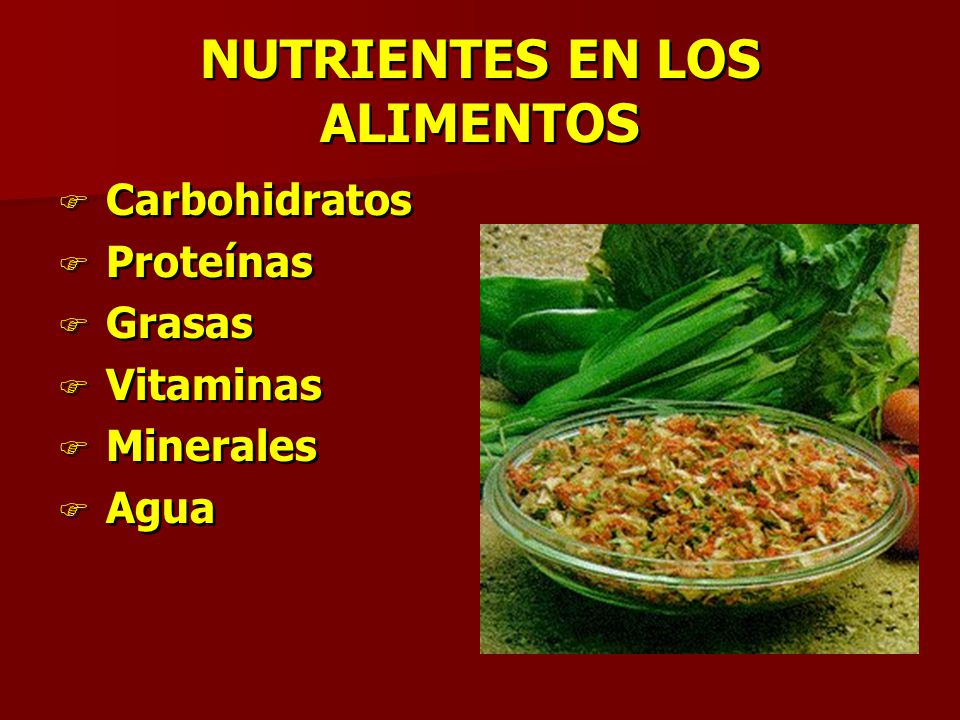 alimentos que poseen vitaminas y minerales